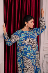 1 Piece Ready To Wear Blue Viscose Shirt - ZN-41 - ZAINOOR