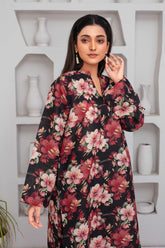 2 Piece Ready To Wear Black Cotton Suit - ZN-103 - ZAINOOR