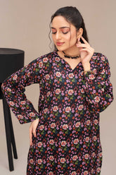 2 Piece Ready To Wear Black Lawn Suit - ZN-18 - ZAINOOR