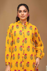 2 Piece Ready To Wear Yellow Viscose Suit - ZN-12 - ZAINOOR