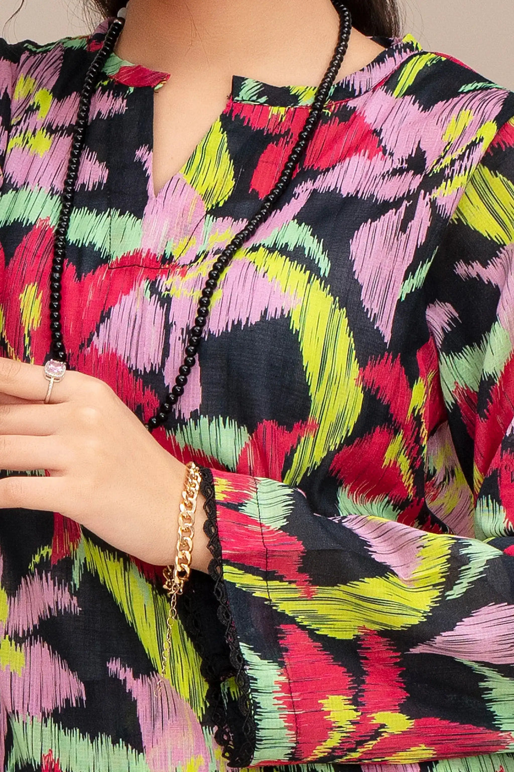 2 Piece Ready To Wear Black Dobby Suit - ZN-47 - ZAINOOR