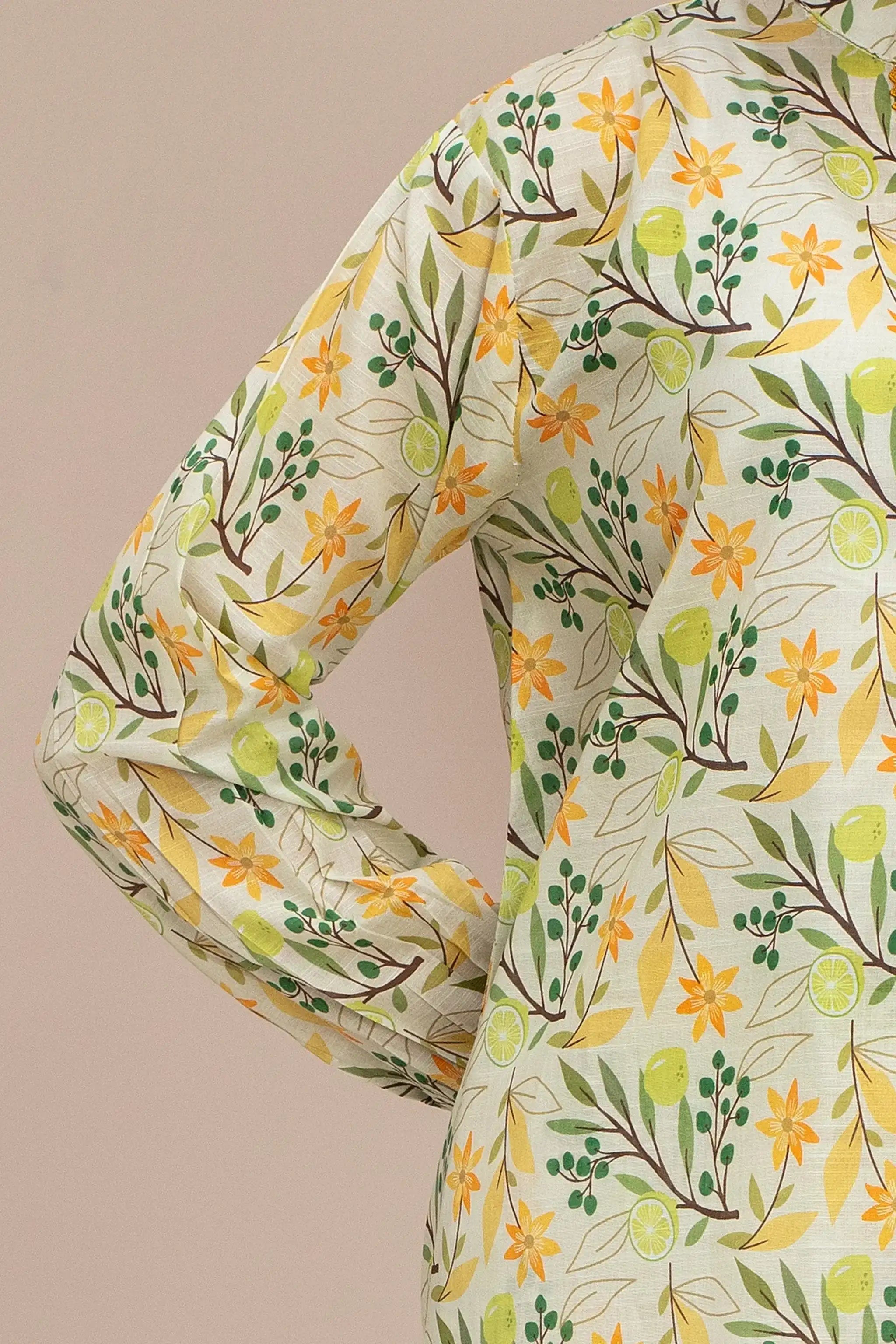 2 Piece Ready To Wear Floral Green Lawn Suit - ZN-30 - ZAINOOR