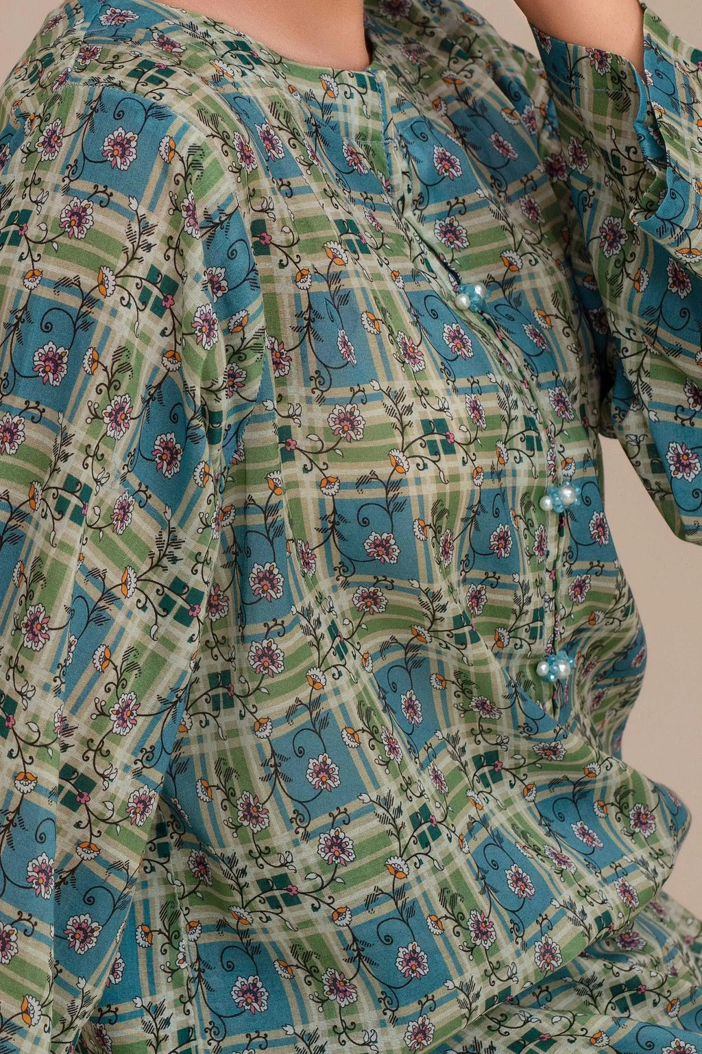 2 Piece Ready To Wear Green Lawn Suit - ZN-19 - ZAINOOR