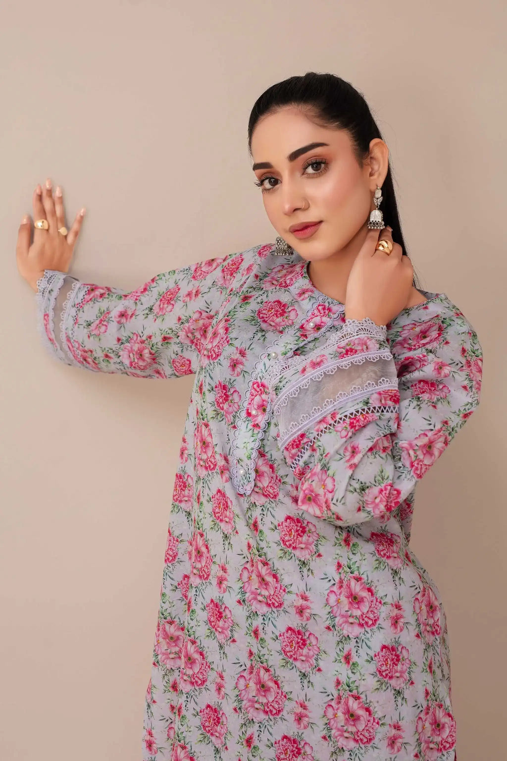 2 Piece Ready To Wear Pink Lawn Suit - ZN-15 - ZAINOOR