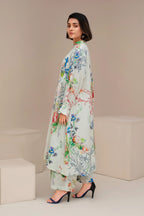 2 Piece Ready To Wear Pistachio Seersucker Suit - ZN-40 - ZAINOOR