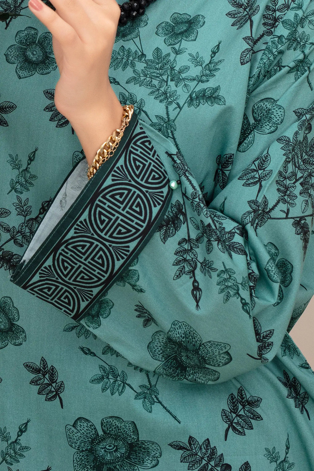 2 Piece Ready To Wear Teal Cotton Suit - ZN-112 - ZAINOOR