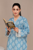 2PC Ready To Wear Sky Blue Cotton Suit - ZN-108-2PC - ZAINOOR