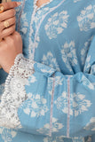 2PC Ready To Wear Sky Blue Cotton Suit - ZN-108-2PC - ZAINOOR