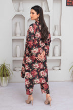 2 Piece Ready To Wear Black Cotton Suit - ZN-103 - ZAINOOR