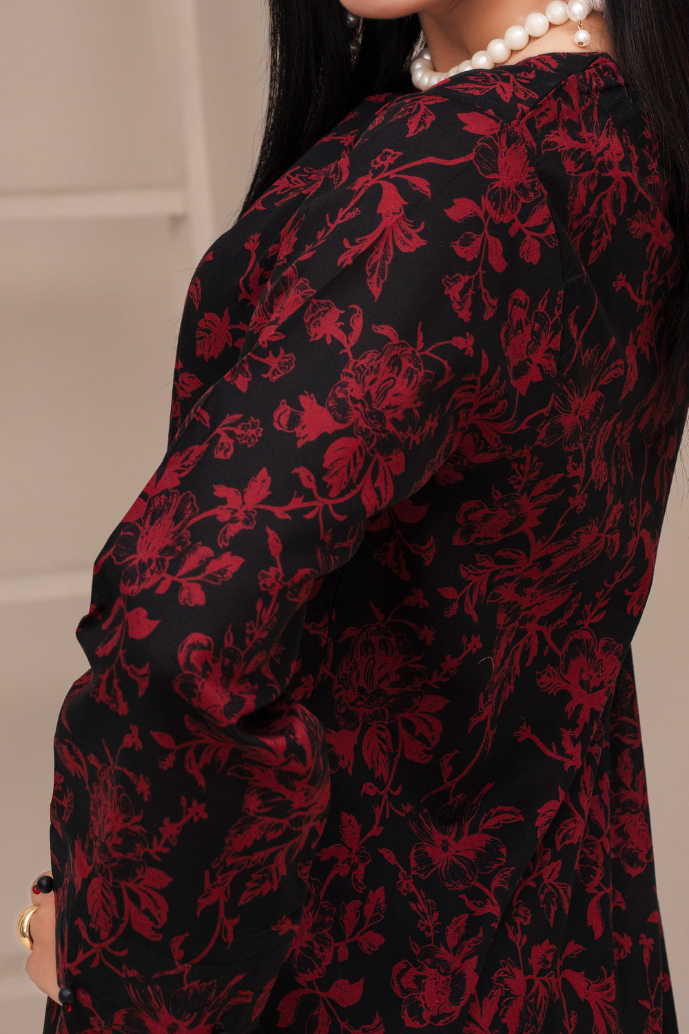 2 Piece Ready To Wear Black Cotton Suit - ZN-118 - ZAINOOR