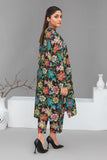 2 Piece Ready To Wear Black Petals Cotton Suit - ZN-154 - ZAINOOR