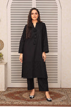2 Piece Ready To Wear Black Viscose Suit - ZN-01 - ZAINOOR