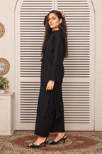 2 Piece Ready To Wear Black Viscose Suit - ZN-01 - ZAINOOR