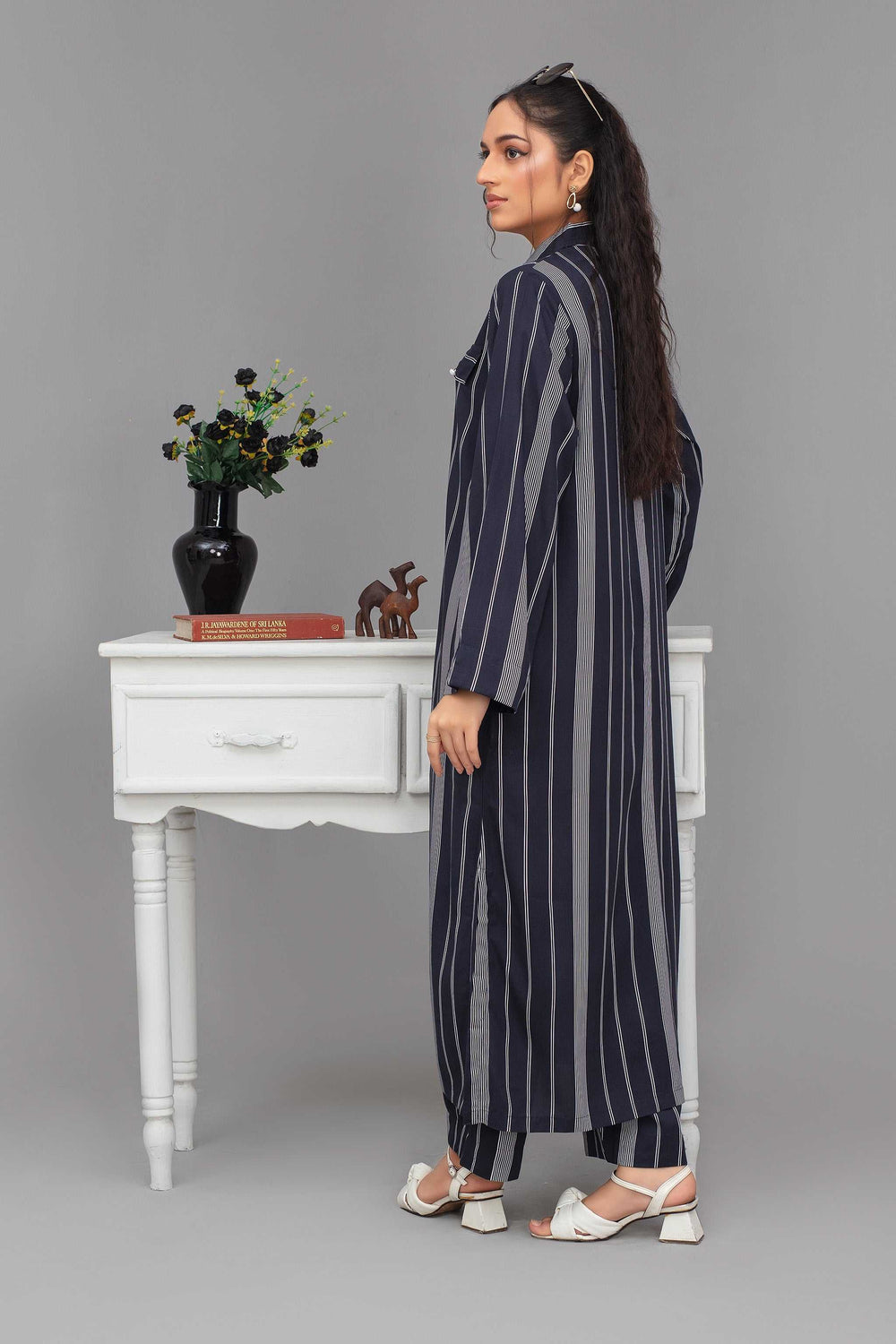 2 Piece Ready To Wear Black Viscose Suit - ZN-03 - ZAINOOR