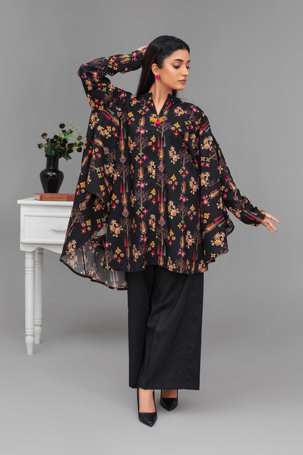 2 Piece Ready To Wear Black Viscose Suit - ZN-09 - ZAINOOR