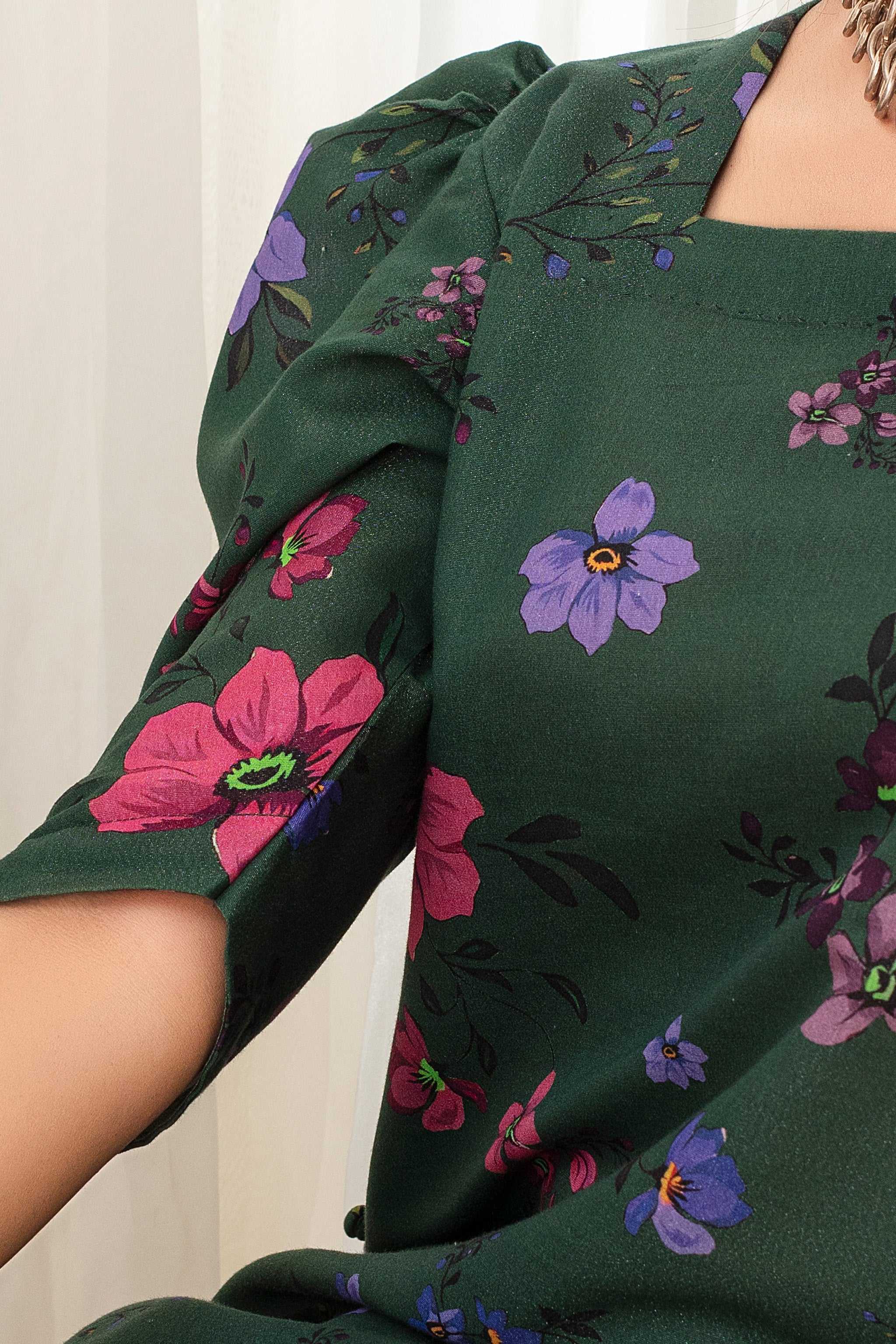 2 Piece Ready To Wear Bottle Green Cotton Suit - ZN-10 - ZAINOOR