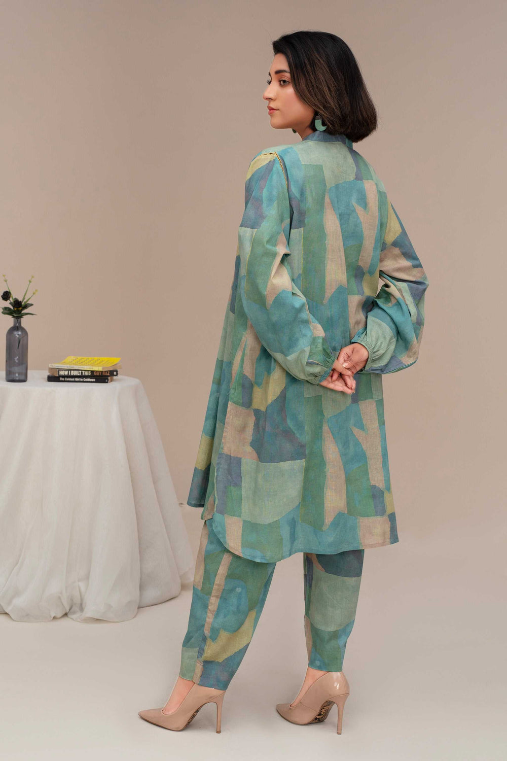 2 Piece Ready To Wear Green Cotton Suit - ZN-52 - ZAINOOR