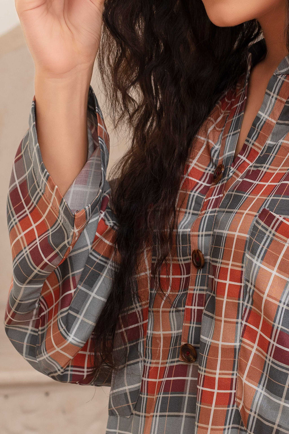 2 Piece Ready To Wear Grey Viscose Suit - ZN-04 - ZAINOOR