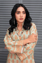 2 Piece Ready To Wear Peach Viscose Suit - ZN-111 - ZAINOOR