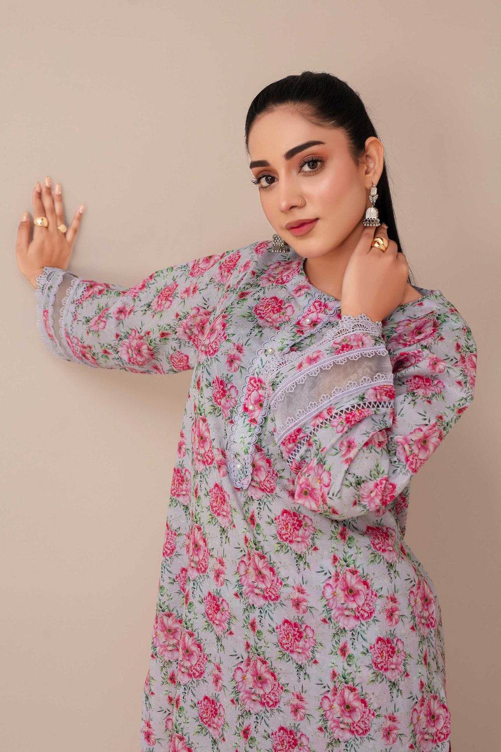 2 Piece Ready To Wear Pink Lawn Suit - ZN-15 - ZAINOOR