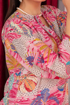 2 Piece Ready To Wear Pink Viscose Suit - ZN-39 - ZAINOOR