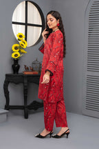 2 Piece Ready To Wear Red Lawn Suit - ZN-21 - ZAINOOR