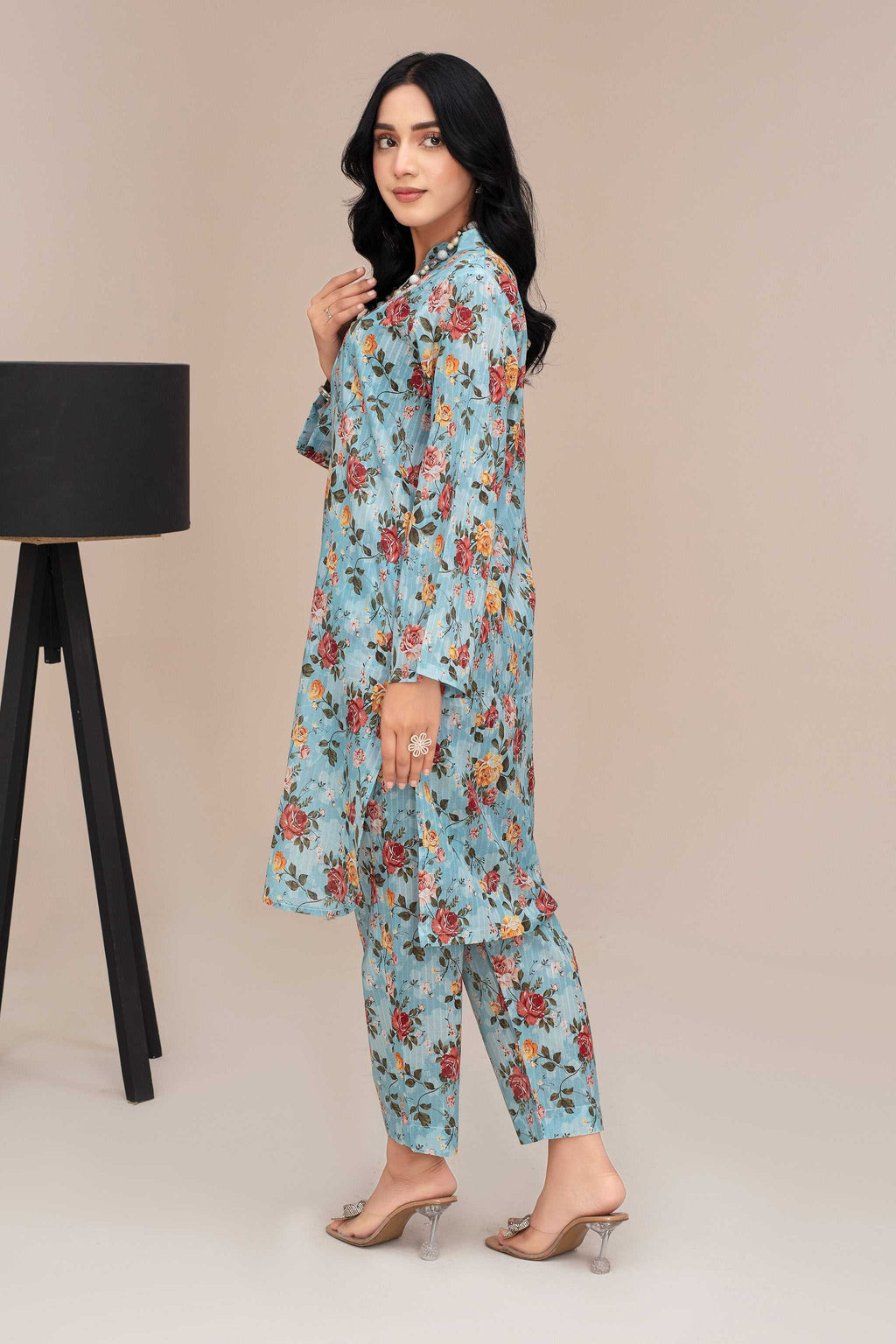 2 Piece Ready To Wear Teal Lawn Suit - ZN-28 - ZAINOOR