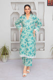 2 Piece Ready To Wear Turquoise Karandi Suit - ZN-05 - ZAINOOR