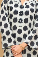 2 Piece Ready To Wear White Slub Cotton Suit - ZN-14 - ZAINOOR