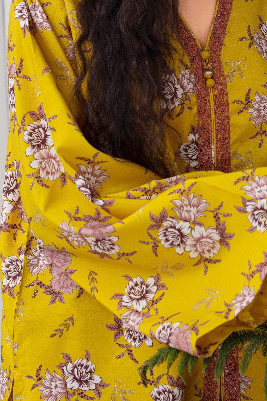 2 Piece Ready To Wear Yellow Viscose Suit - ZN-101 - ZAINOOR