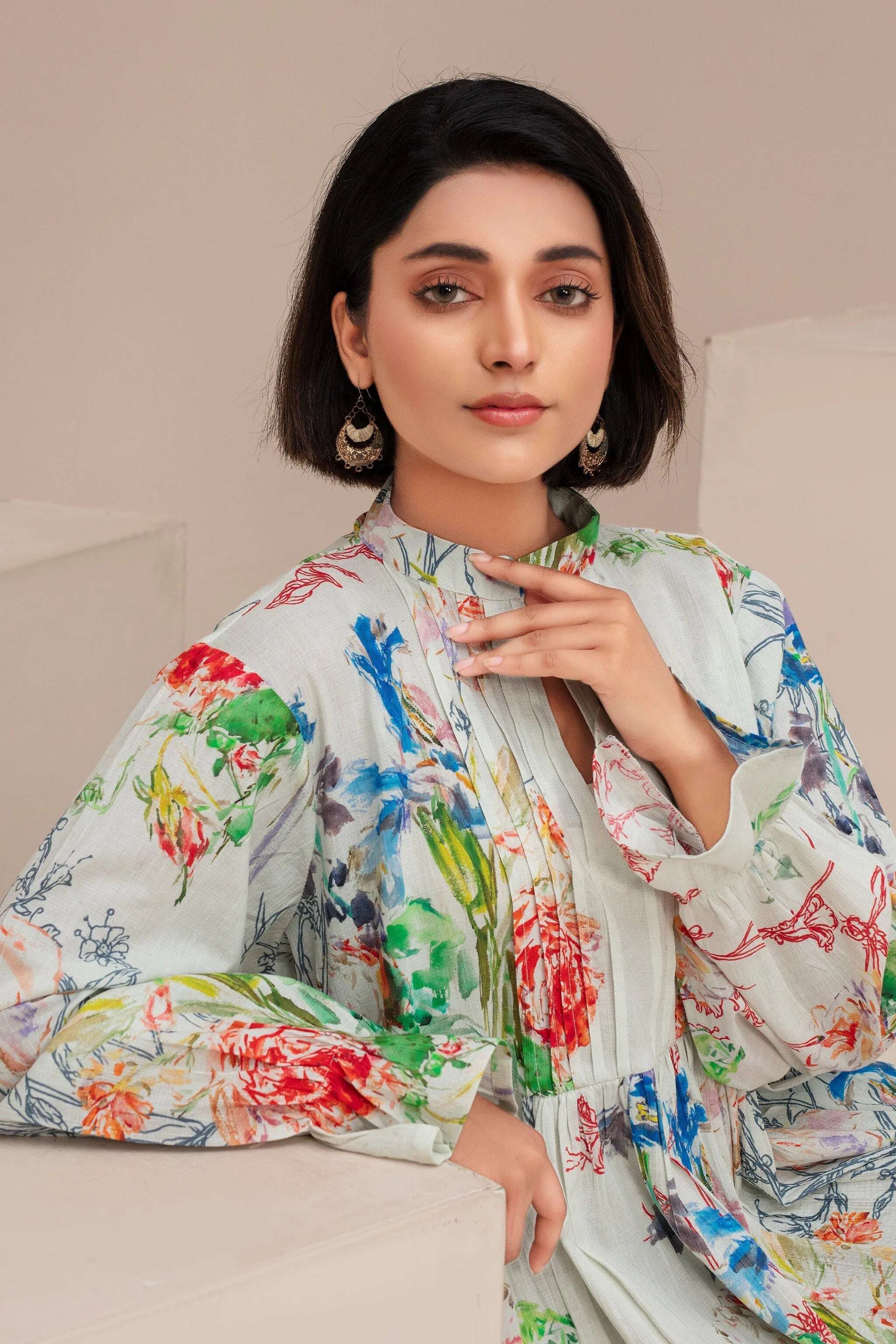 2 Piece Ready To Wear Pistachio Seersucker Suit Secondary image